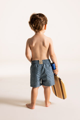 Îlot Colombia, Pantaloneta kids azul, Verano, Playa, Ropa para niño