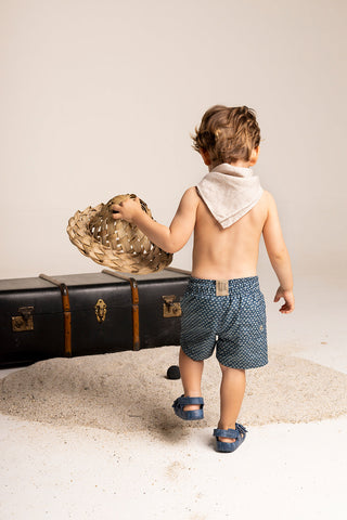 Îlot Colombia, Pantaloneta kids azul, Verano, Playa, Ropa para niño