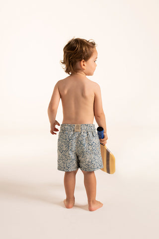 Îlot Colombia, Pantaloneta kids azul, Verano, Playa, Ropa para niño