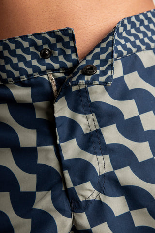 Îlot Colombia, Pantaloneta surf Azul, Verano, Playa, Ropa para hombre