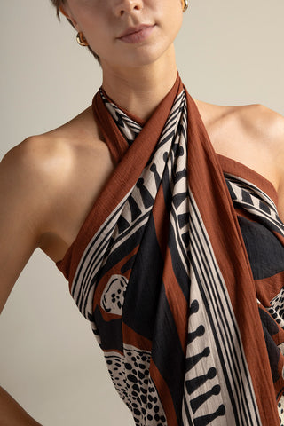 Touché Colombia, Pareo clásico, Ropa de playa mujer, Prenda multiuso, Verano, Playa