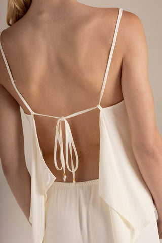 Touché Colombia, Pijama pantalón marfil, Pijamas, Novias, Ropa de descanso para mujer