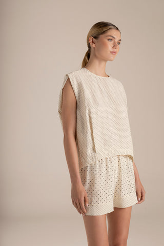 Touché Colombia, Pijama short marfil, Pijamas, Ropa de descanso para mujer