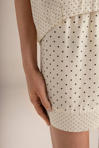 Touché Colombia, Pijama short marfil, Pijamas, Ropa de descanso para mujer