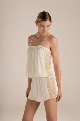 Touché Colombia, Pijama short marfil, Pijamas, Novias, Ropa de descanso para mujer
