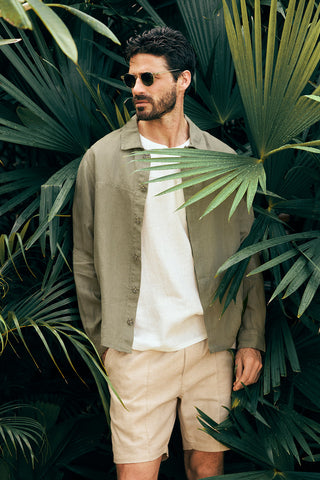 Îlot Colombia, Sobrecamisa, Short costa, Verano, Playa, Ropa para hombre