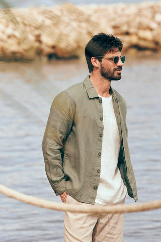 Îlot Colombia, Sobrecamisa, Short costa, Verano, Playa, Ropa para hombre