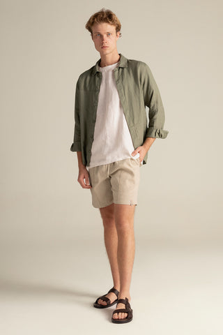 Îlot Colombia, Sobrecamisa, Short costa, Verano, Playa, Ropa para hombre, Sandalias