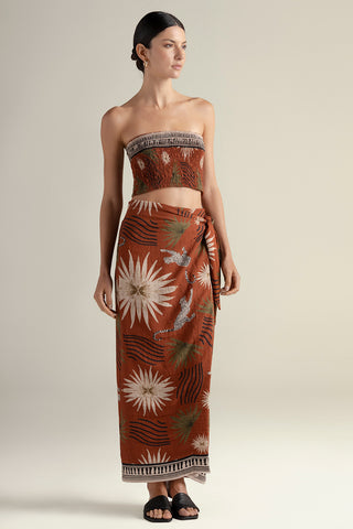 Touché Colombia, Top straples,Falda pareo,  Ropa de playa mujer, Verano, Playa