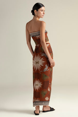 Touché Colombia, Top straples,Falda pareo,  Ropa de playa mujer, Verano, Playa