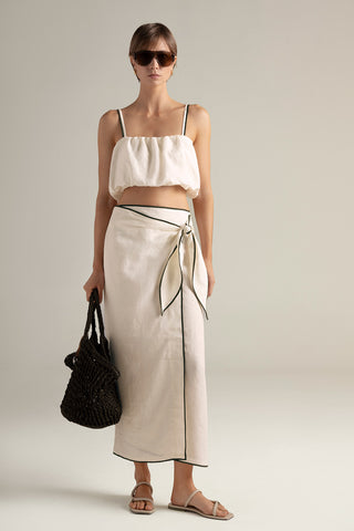 Touché Colombia, Falda pareo, Top de tiras, Ropa de playa mujer, Sandalias, Bolso, Verano, Playa