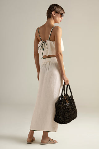 Touché Colombia, Falda pareo, Top de tiras, Ropa de playa mujer, Sandalias, Bolso, Verano, Playa