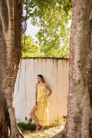 Touché Colombia, Balneaire, Top de tiras y falda pareo, Ropa de playa mujer, Verano, Playa, Salida de baño, Sandalias, Accesorios mujer