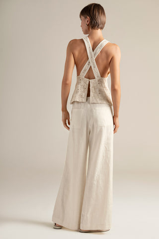 Touché Colombia, Top de tiras, Pantalón amplio, Ropa de playa mujer, Verano, Playa