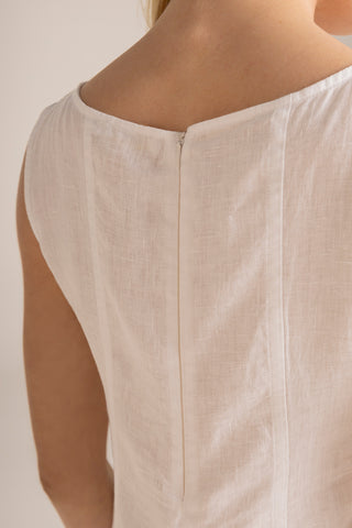 Touché Colombia, Balneaire, Top manga corta blanco, Ropa de playa mujer, Verano, Playa, Vacaciones