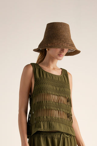 Touché Colombia, Balneaire, Top manga corta, Ropa de playa mujer, Verano, Playa, Salida de baño