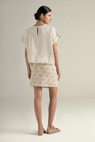 Touché Colombia, Top manga corta, Falda pareo, Sandalias, Ropa de playa mujer, Verano, Playa