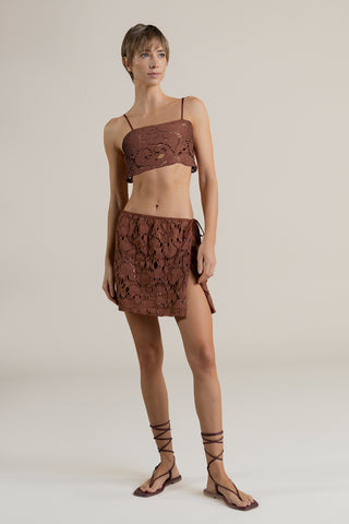 Balnéaire Colombia, Top tiras, Falda pareo, Ropa de playa mujer, Playa, Verano