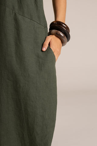 Touché Colombia, Balneaire, Vestido largo verde, Ropa de playa mujer, Verano, Playa, Vacaciones