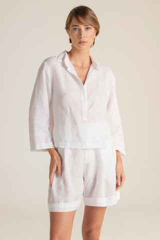 Balnéaire Colombia, Camisa manga larga, Ref. 0A60B53, Short, Ref. 0A61B53, Salida de baño, Ropa de playa, Camisas, Shorts, Producto ECO, Ropa playa mujer Touché, Verano