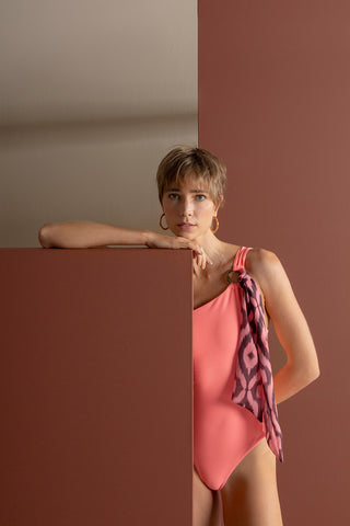 Balnéaire Colombia, Entero un hombro, Ref. 0E15S53, Vestidos de baño mujer, Enteros, Producto ECO, Ropa playa mujer Touché, Verano