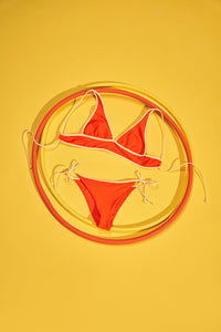 Balneaire, Top triángulo largo con textura, Ref. 0B18023, Vestidos de baño, Tops Bikini