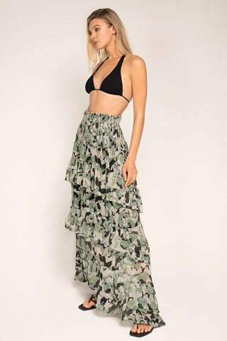 Balneaire, Falda Vestido Cintura con Nido de Abeja, Ref. 0F47022, Ropa de Playa, Faldas-Pareos