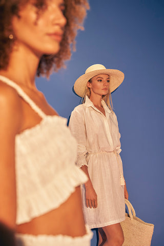 Balneaire, Top con nido de abejas, Ref. 0A96023, Ropa de playa, Camisas